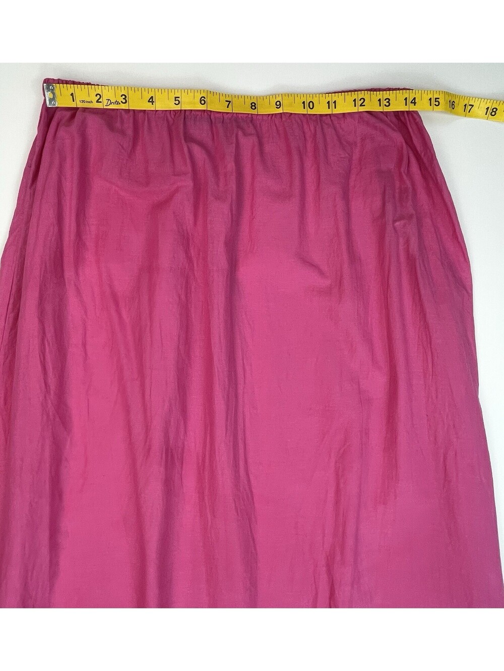 Gudrun Sjoden Pink Petticoat Sheer Organic Cotton Eyelet Maxi Skirt Slip M - Picture 7 of 8